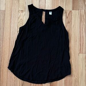 Old Navy Sleeveless Tank Top Womens Medium Black Activewear Travel Loungewear